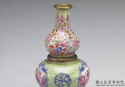 图片[3]-Painted enamel vase with landscape decoration, Qing dynasty, Qianlong reign (1736-1795)-China Archive